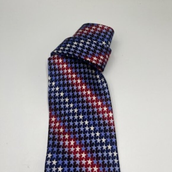 Ties To America Patriotic‎ Stars Silk Necktie - Picture 3 of 6